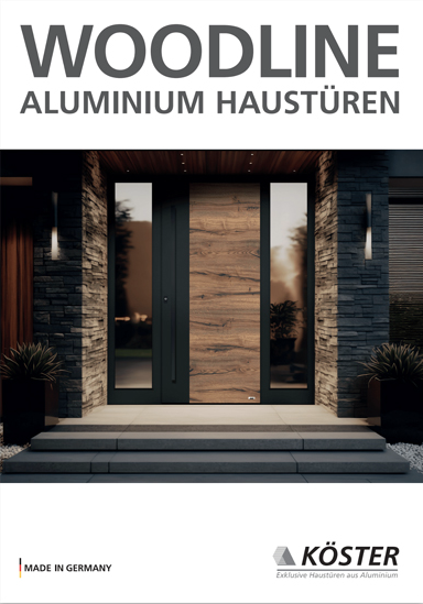 PDF zur KÖSTER WOODLINE Aluminium Haustüren.