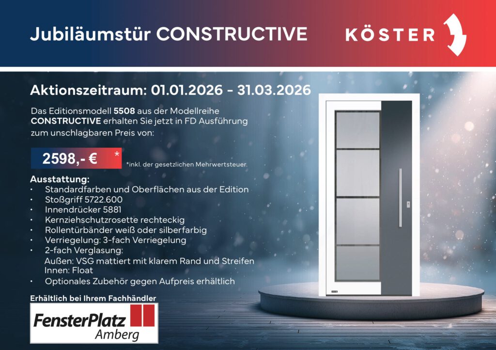 Aktion für eine Türe mit zusätzlichen Informationen.